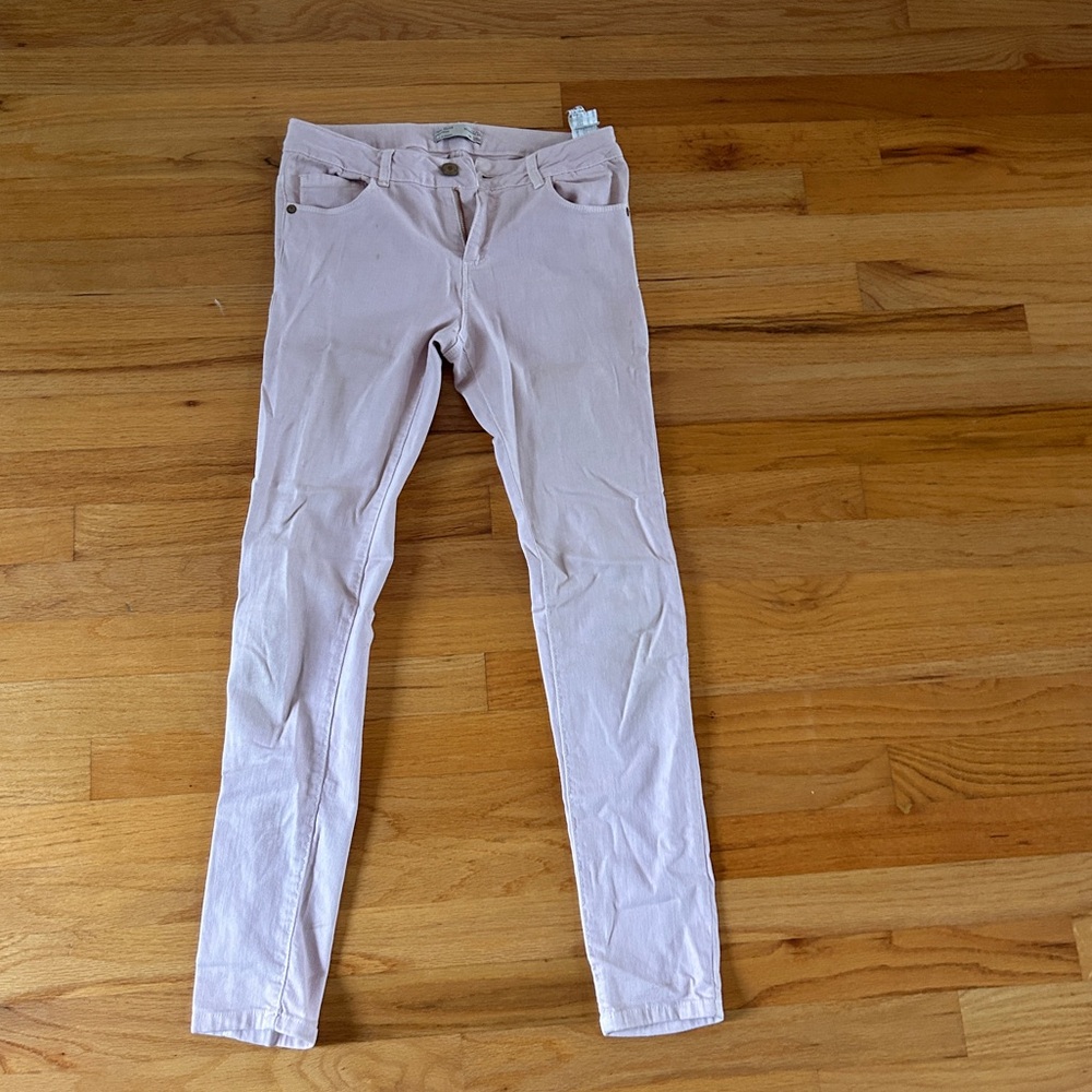Zara Girl Skinny Pants in Light Pink